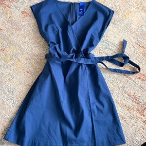 Kit and Ace Blue Wrap skort